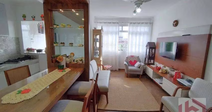 Apartamento com 2 dormitórios à venda, 73 m² por r$ 475.000,00 - embaré - santos/sp
