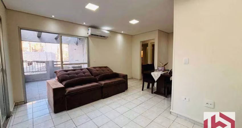 Apartamento com 2 dormitórios à venda, 95 m² por r$ 640.000,00 - pompéia - santos/sp