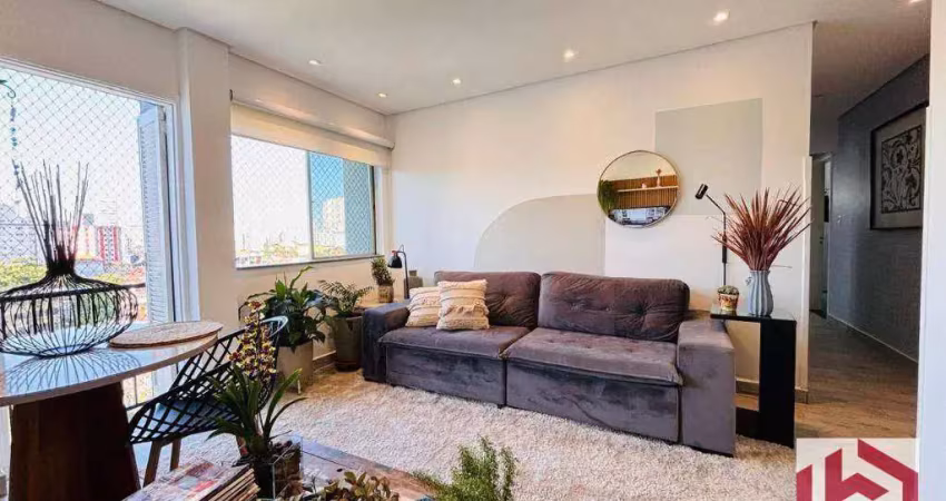Apartamento com 2 dormitórios à venda, 70 m² por r$ 539.000,00 - vila belmiro - santos/sp