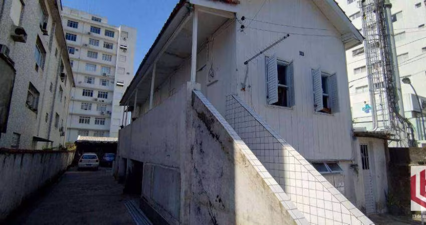 Terreno à venda, 450 m² por R$ 2.700.000,00 - Boqueirão - Santos/SP