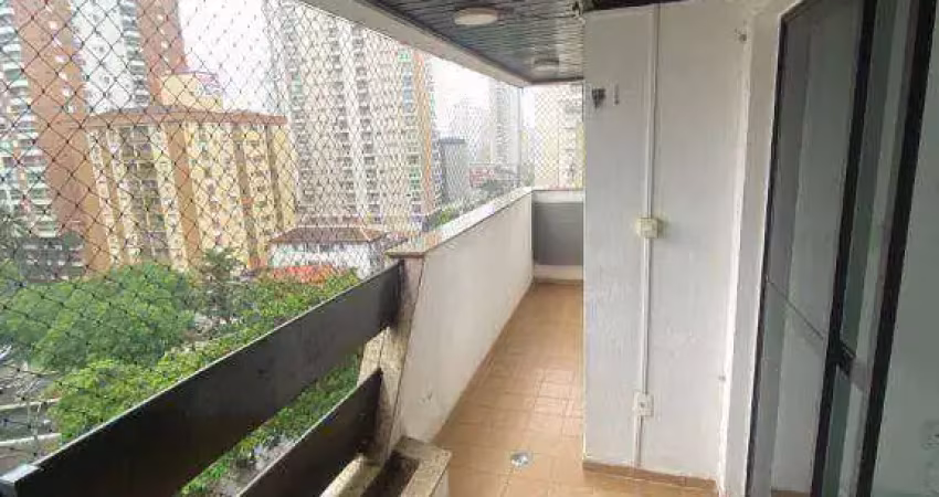 Apartamento com 2 dormitórios + dep de empregada para alugar, 80 m² por r$ 3.500 pacote/mês - boqueirão - santos/sp