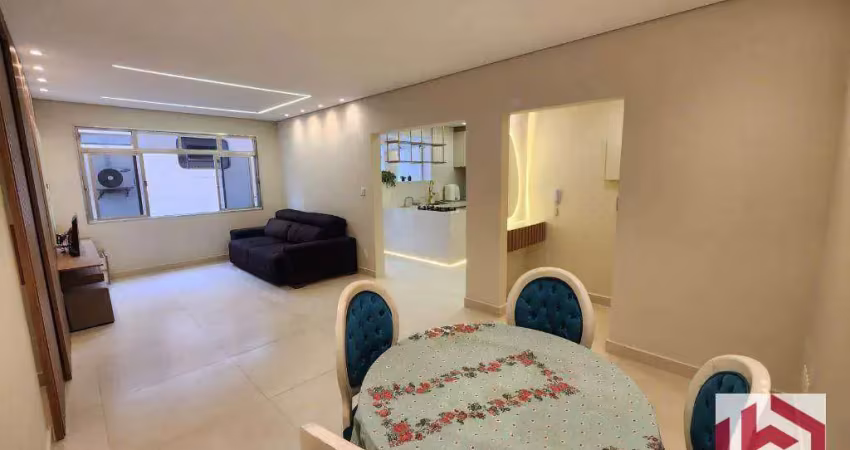 Apartamento com 2 dormitórios à venda, 83 m² por r$ 650.000,00 - ponta da praia - santos/sp