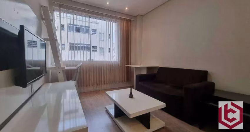 Apartamento à venda, 44 m² por r$ 360.000,00 - gonzaga - santos/sp