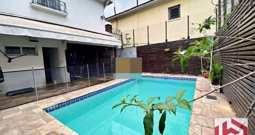 Casa com 4 dormitórios, 350 m² - venda por r$ 3.100.000 ou aluguel por r$ 15.000 pacote/mês - boqueirão - santos/sp