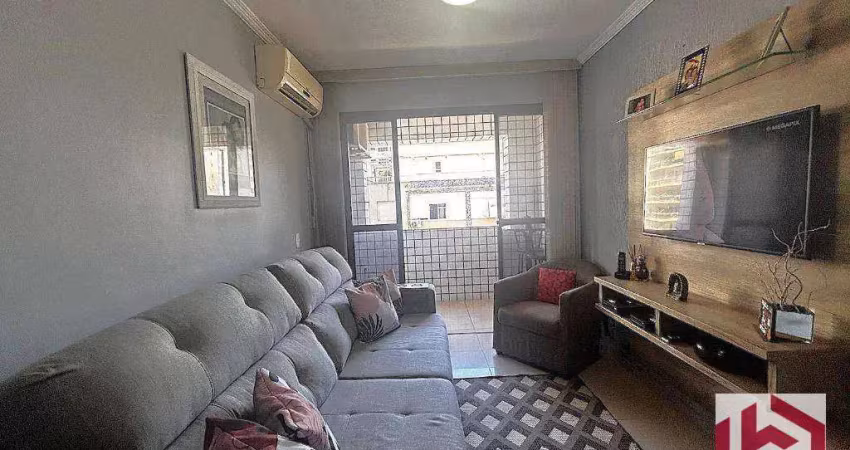 Apartamento com 2 dormitórios à venda, 67 m² por r$ 425.000,00 - itararé - são vicente/sp