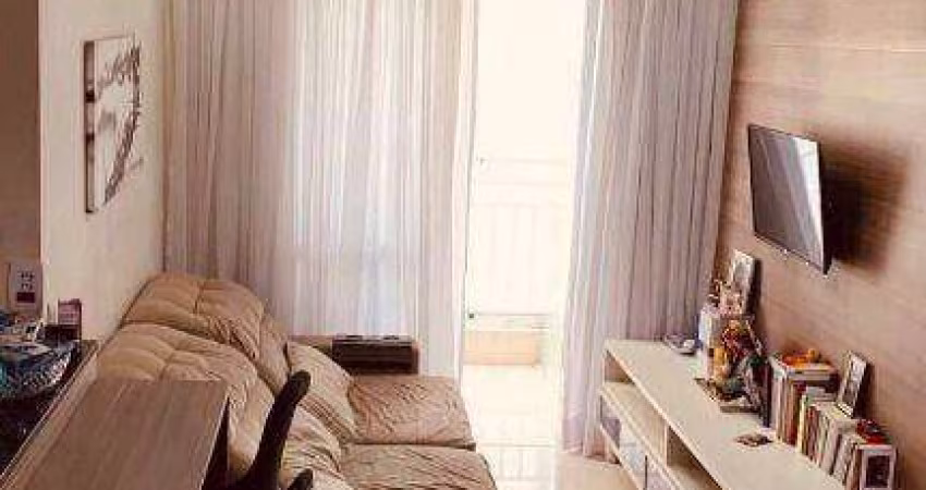 Acquaplay com 2 dormitórios à venda, 68 m² por R$ 577.000 - Marapé - Santos/SP