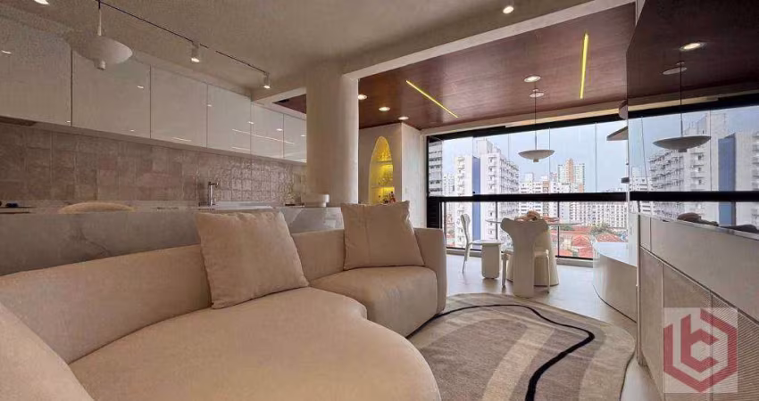 Apartamento com 2 dormitórios à venda, 83 m² por R$ 1.550.000,00 - Boqueirão - Santos/SP