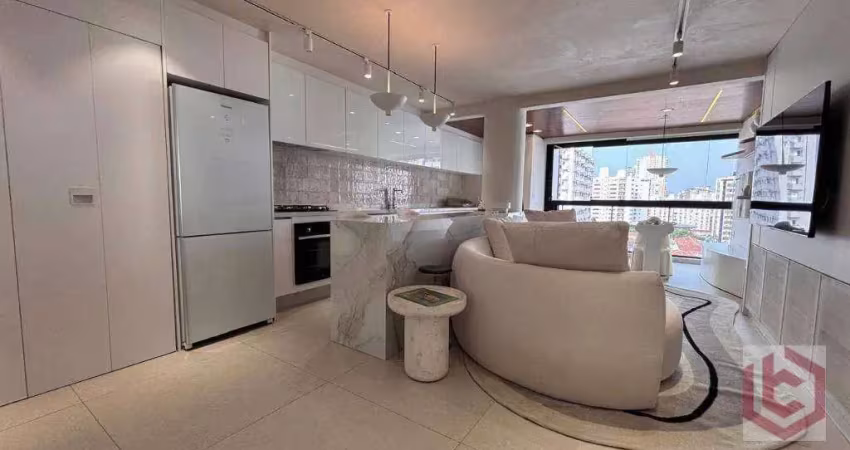 Apartamento com 2 dormitórios à venda, 83 m² por r$ 1.550.000,00 - boqueirão - santos/sp