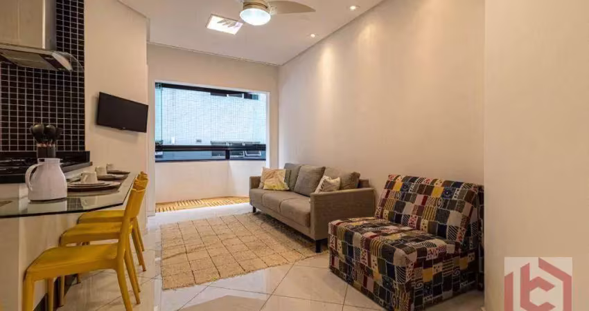 Apartamento com 1 dormitório à venda, 55 m² por R$ 555.000,00 - Pompéia - Santos/SP