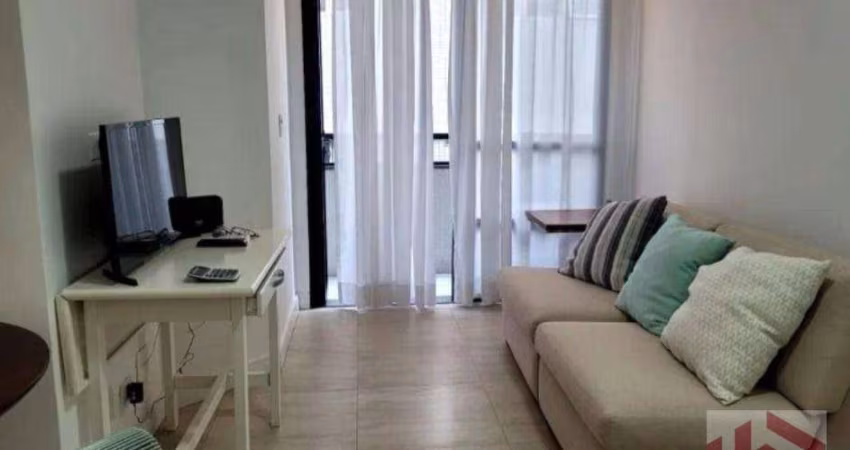 Apartamento com 1 dormitório à venda, 48 m² por R$ 530.000,00 - Pompéia - Santos/SP
