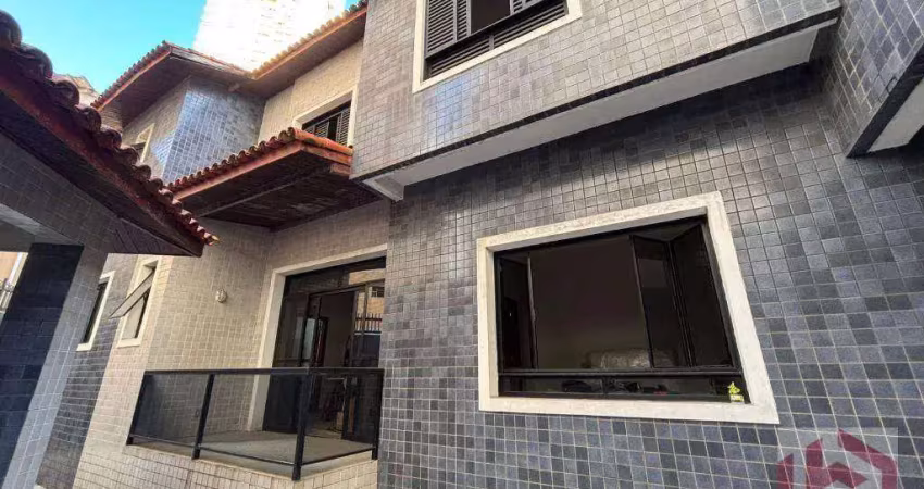 Sobrado com 4 dormitórios, 256 m² - venda por r$ 2.900.000 ou aluguel por r$ 12.750 pacote/mês - gonzaga - santos/sp