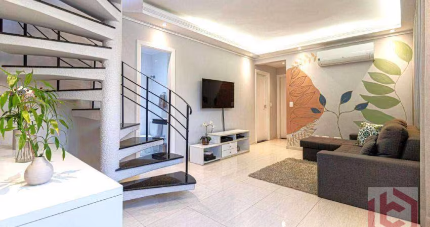 Cobertura com 3 dormitórios à venda, 170 m² por R$ 1.060.000 - Campo Grande - Santos/SP