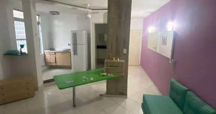 Apartamento com 1 dormitório, 1 quadra da praia,  para alugar, 47 m² por r$ 2.500 + encargos/mês - boqueirão - santos/sp