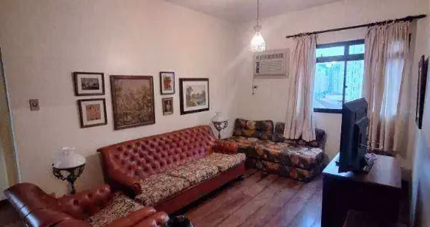 Apartamento mobiliado á 1 quadra da praia com 1 dormitório para alugar, 65 m² por r$ 2.200 + encargos/mês - boqueirão - santos/sp