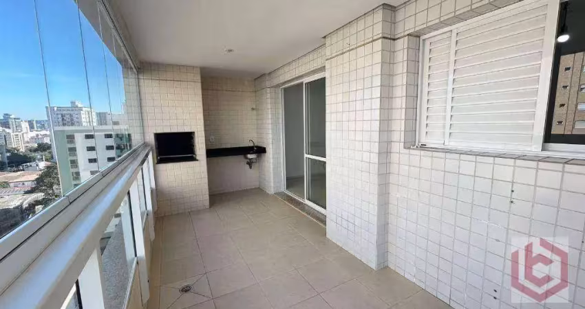 Apartamento com lazer para alugar, 92 m² por r$ 5.300 pacote/mês - ponta da praia - santos/sp