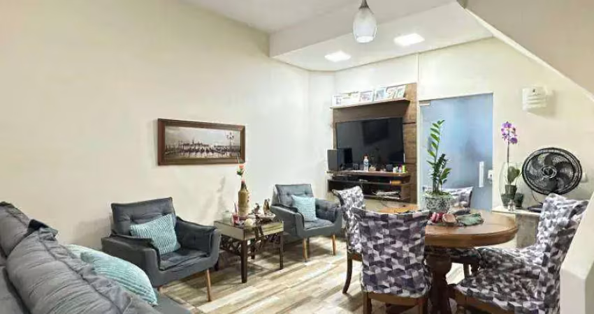 Casa com 3 dormitórios à venda, 120 m² por r$ 750.000 - campo grande - santos/sp
