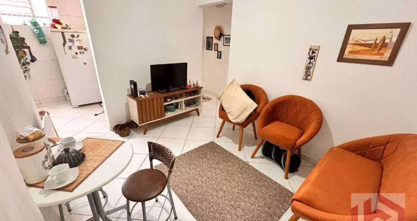 Apartamento com 2 dormitórios à venda, 55 m² por r$ 368.000,00 - embaré - santos/sp