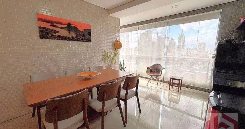 Apartamento com 3 dormitórios à venda, 128 m² por r$ 1.700.000,00 - embaré - santos/sp