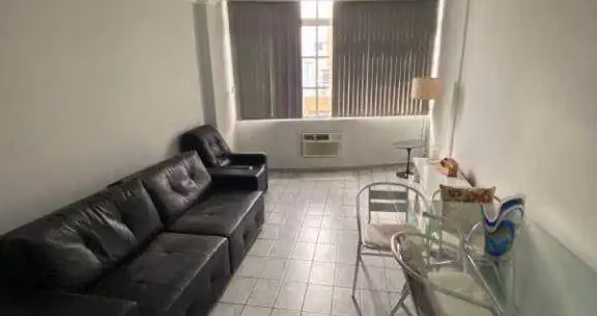 Apartamento mobiliado com 2 dormitórios para alugar, 75 m² por r$ 4.000 pacote/mês - boqueirão - santos/sp