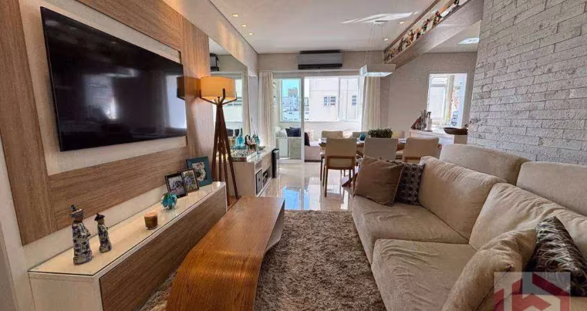 Apartamento com 1 dormitório à venda, 64 m² por r$ 742.000,00 - pompéia - santos/sp