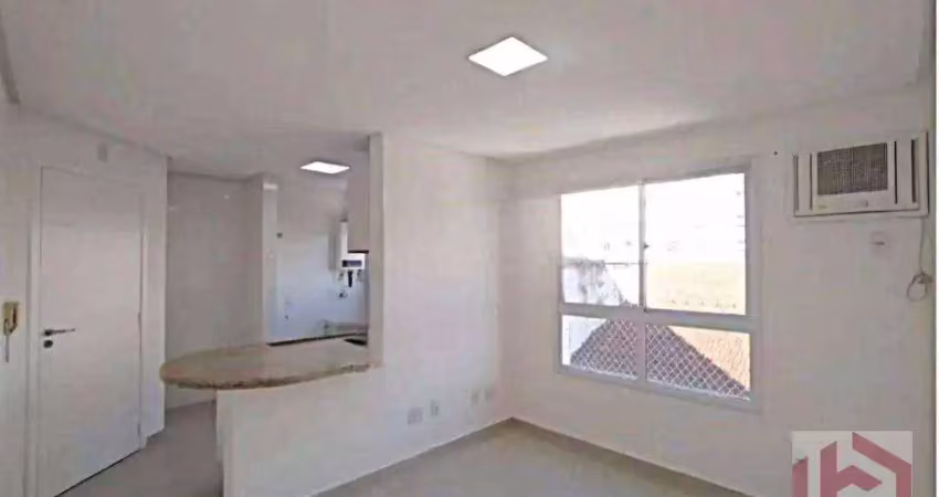 Apartamento com 1 dormitório à venda, 37 m² por r$ 370.000,00 - boqueirão - santos/sp