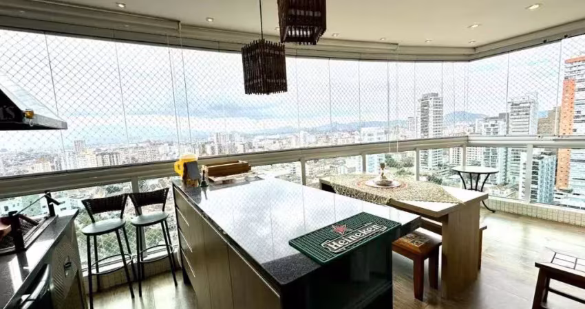 Apartamento com 3 dormitórios para alugar, 118 m² por r$ 10.000/mês - boqueirão - sant[]os/sp