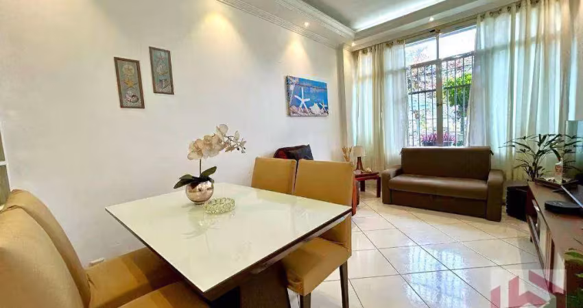 Apartamento com 2 dormitórios à venda, 77 m² por r$ 630.000,00 - embaré - santos/sp