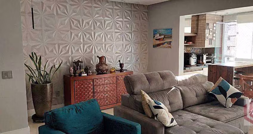 Apartamento com 3 dormitórios à venda, 100 m² por r$ 1.390.000 - josé menino - santos/sp