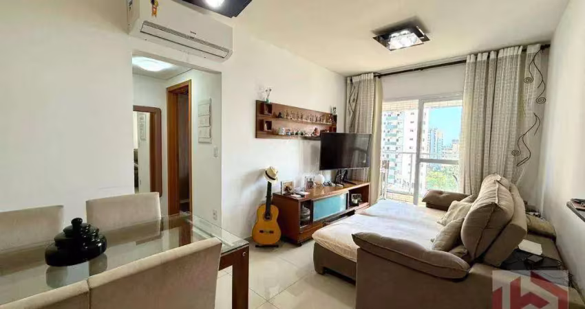Apartamento com 1 dormitório à venda, 51 m² por r$ 670.000 - embaré - santos/sp
