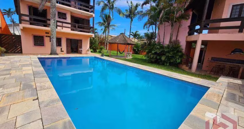 Casa com 5 dormitórios à venda, 600 m² por r$ 1.600.000 - balneário gaivota - itanhaém/sp