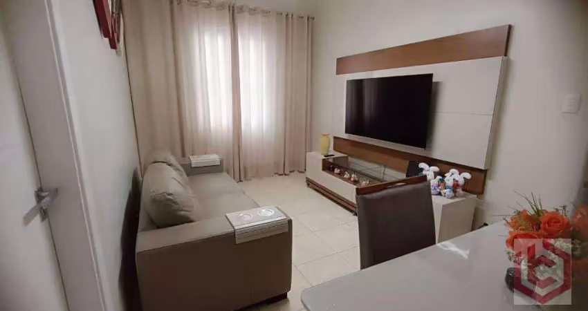 Apartamento com 1 dormitório à venda, 47 m² por r$ 382.000,00 - boqueirão - santos/sp