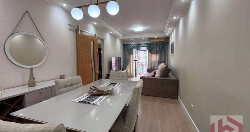 Apartamento com 2 dormitórios+dependência completa de empregada à venda, 93 m² por r$ 661.000 - marapé - santos/sp
