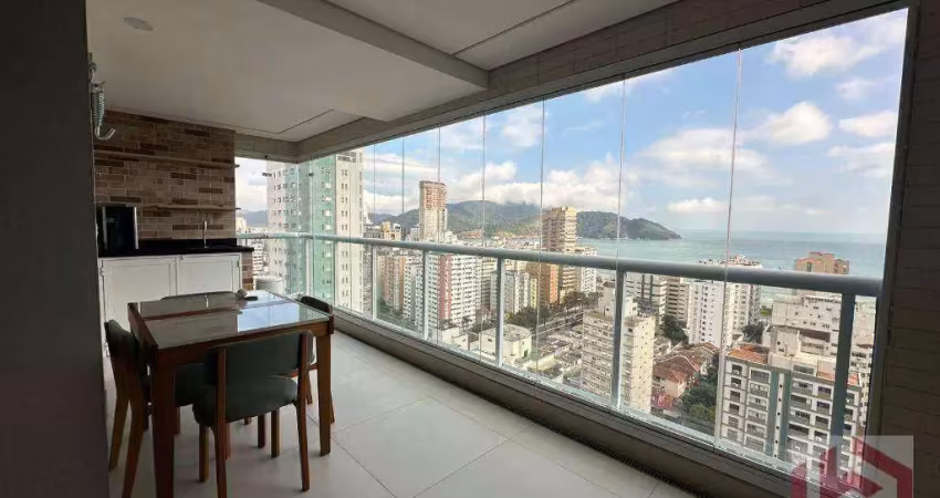 Apartamento com 2 dormitórios à venda, 100 m² por r$ 2.555.000,00 - aparecida - santos/sp