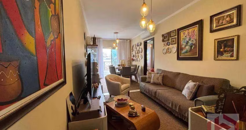 Apartamento com 2 dormitórios à venda, 81 m² por r$ 710.000 - campo grande - santos/sp