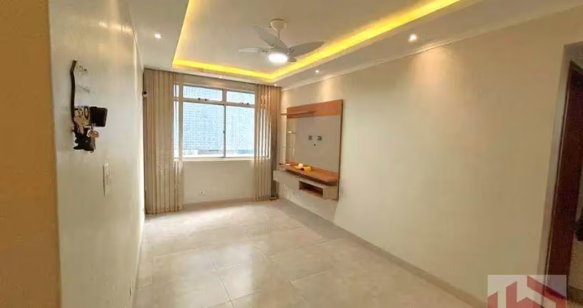 Apartamento com 1 dormitório à venda, 74 m² por r$ 399.000 - ponta da praia - santos/sp