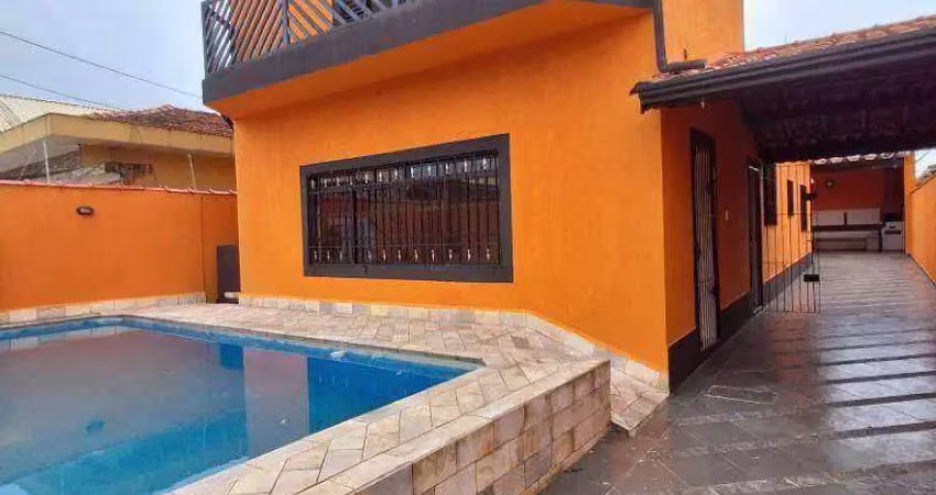 Casa com 4 dormitórios para alugar por r$ 6.300(com seguro incluso)/mês - vila caiçara - praia grande/sp