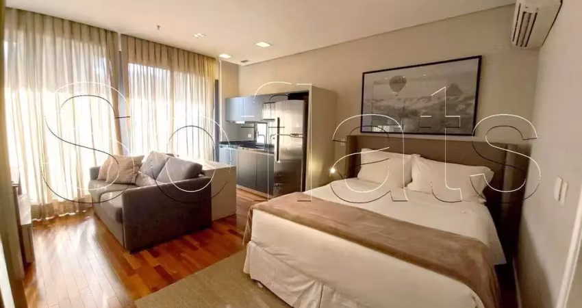 Fl residence, apto próximo ao shopping vila olímpia, para locação com 35m².