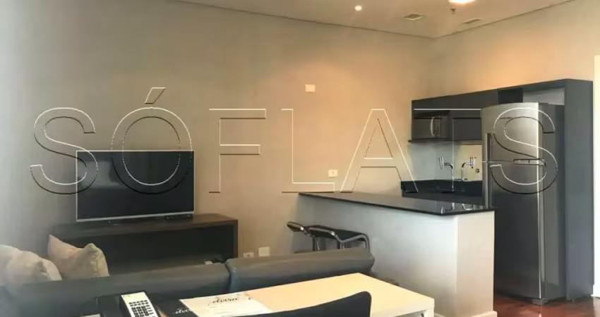 Apartamento fl residence próximo ao shopping vila olímpia para locação com 42m².