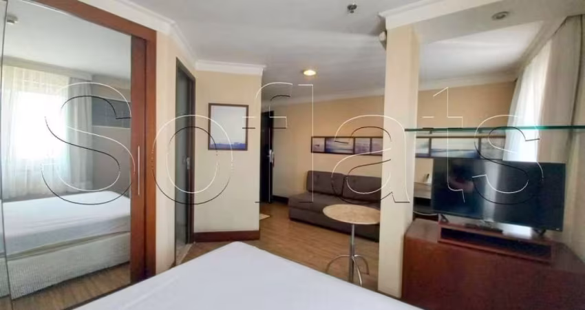 Apto no International Plaza 29m² 1 dormitório 1 vaga disponível para locação no Jardim Paulista.