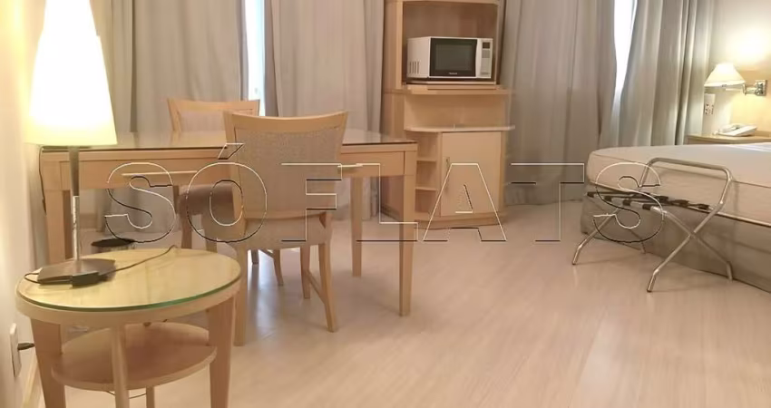 Flat Tryp Higienópolis disponível com sacada 27m², 01 dorm e 01 vaga de garagem