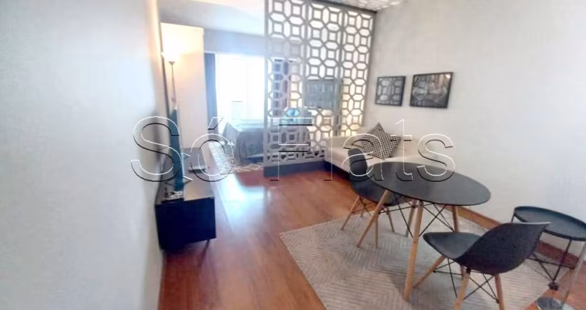 Flat no Sol Alphaville contendo 30m², 1 dormitório e 1 vaga de garagem disponível para locação
