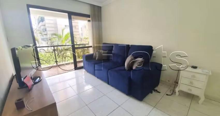 Excelente flat com 2x dorms com vista para Rua mais badalada do Itaim Bibi. Locação por hospedagem.