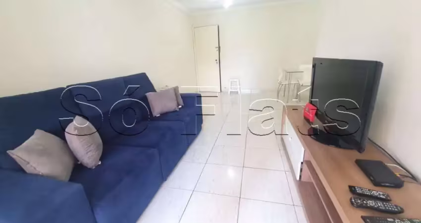 Flat de 2 dormitírios com vista para Rua mais badalada do Itaim Bibi. Locação por hospedagem.