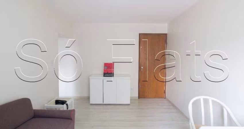 Flat no Mont Hermon próximo ao metrô Consolação, disponível para locação 41m², 1 dorm e 1 vaga.