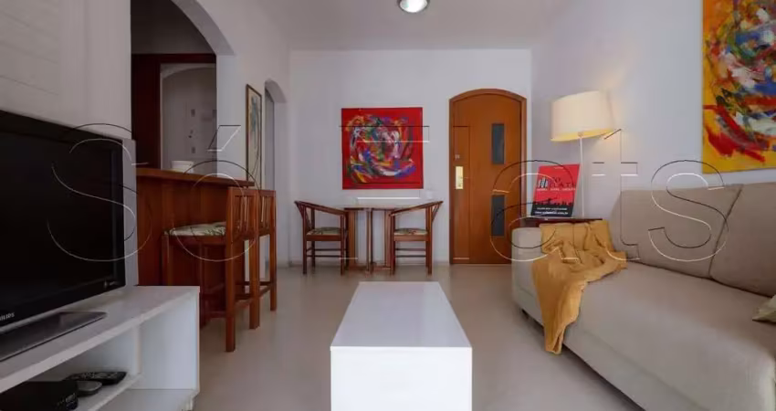 Flat les jardins, disponível para venda com 52m², 1 dormitório e 1 vaga de garagem