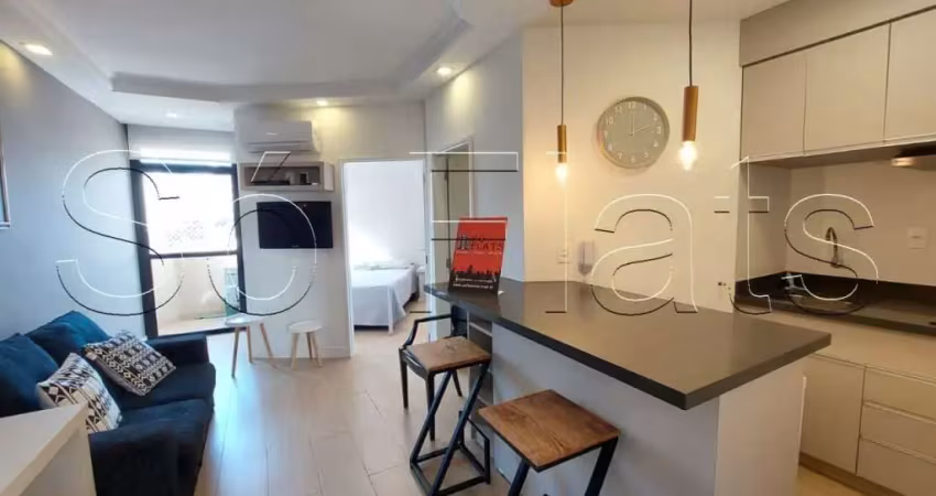 Studio para locação no moema studio contendo 41m², 1 dormitório e 1 vaga de garagem.