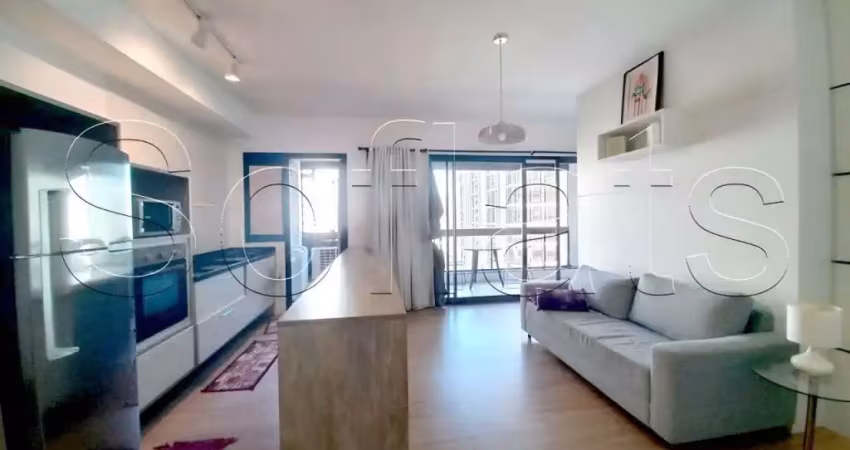 Flat no limited funchal contendo 66m², 1 dormitório e 1 vaga disponível para locação na vila olímpia