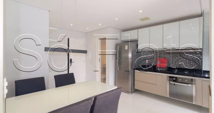 Residencial Horizonte JK de luxo 1 dorm na Juscelino Kubitschek Itaim Bibi.