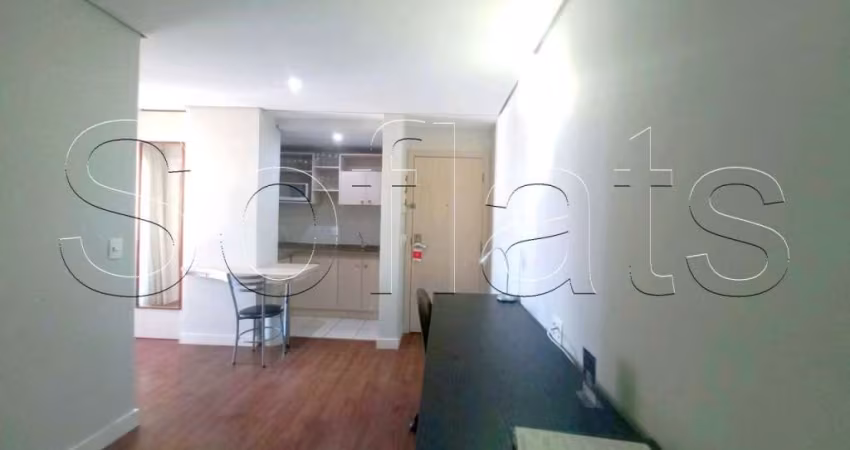 Flat disponível para locação na cidade de Santo André, na região central próximo ao Shopping ABC.