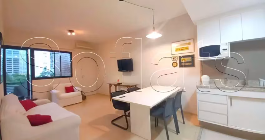 Flat no le bougainville disponível para locação com ótima localização em alphaville.